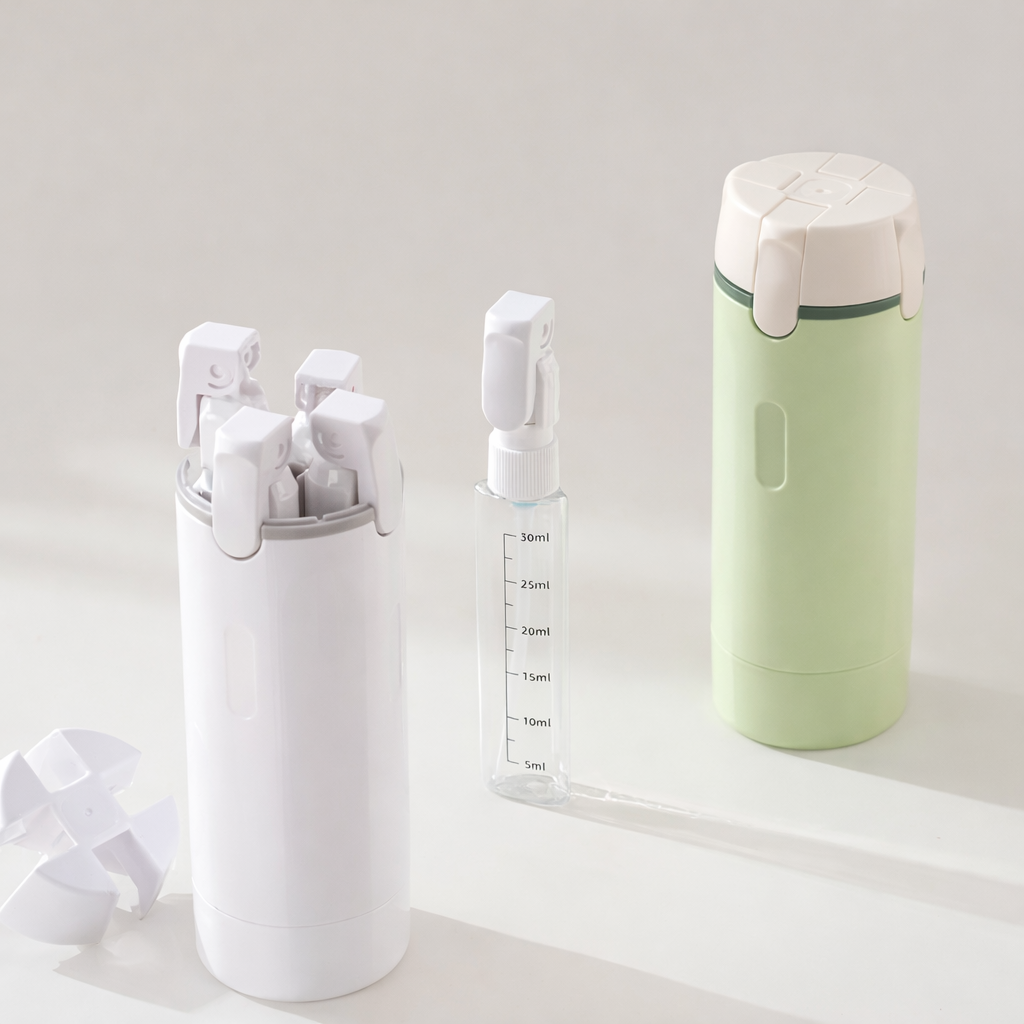 Distributeur de Voyage 4-en-1 Rechargeable